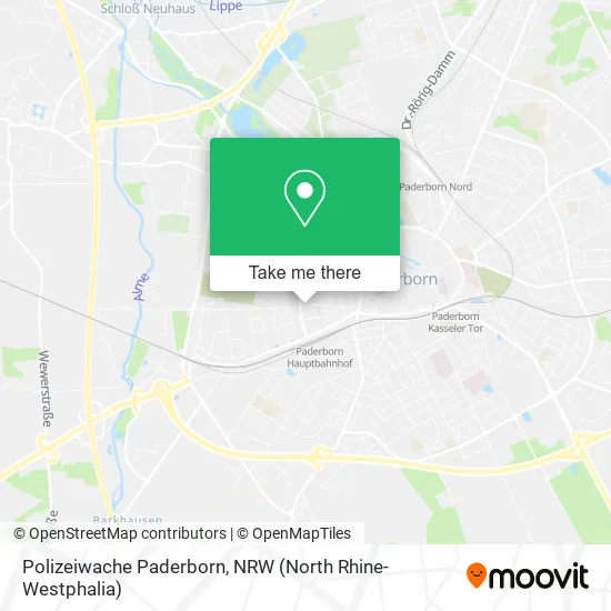 Карта Polizeiwache Paderborn