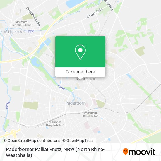 Карта Paderborner Palliativnetz