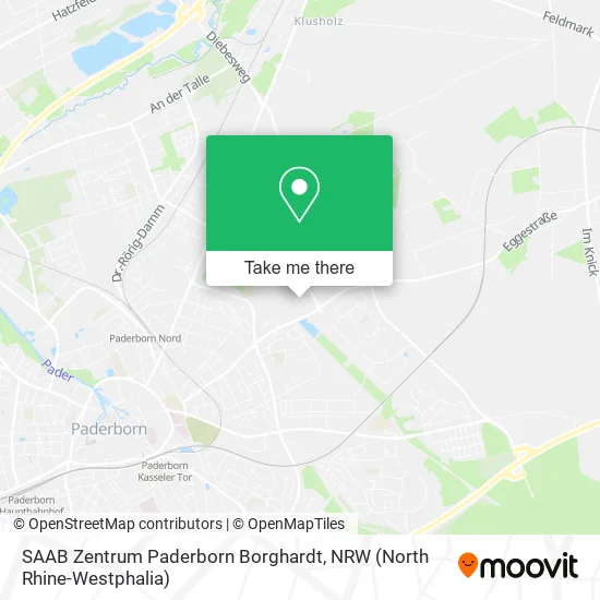 Карта SAAB Zentrum Paderborn Borghardt