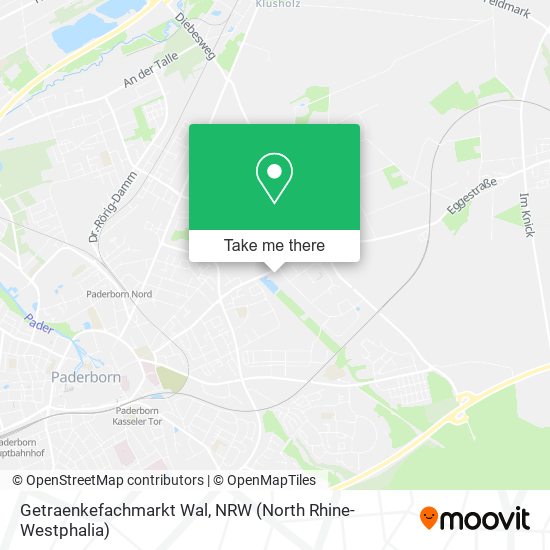 Карта Getraenkefachmarkt Wal