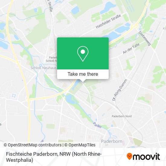 Карта Fischteiche Paderborn