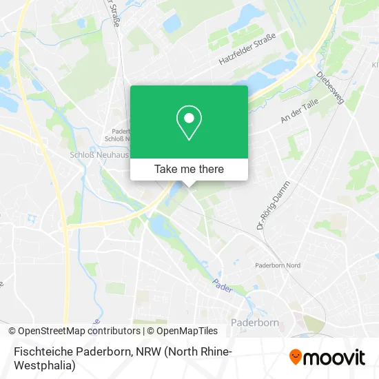 Карта Fischteiche Paderborn