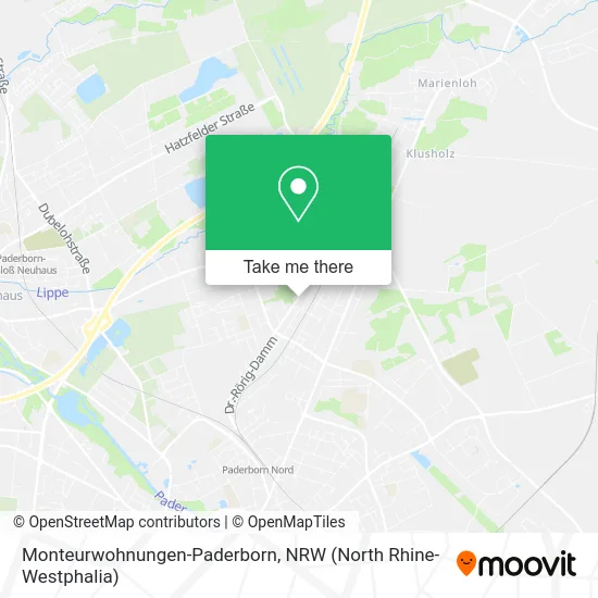 Monteurwohnungen-Paderborn map