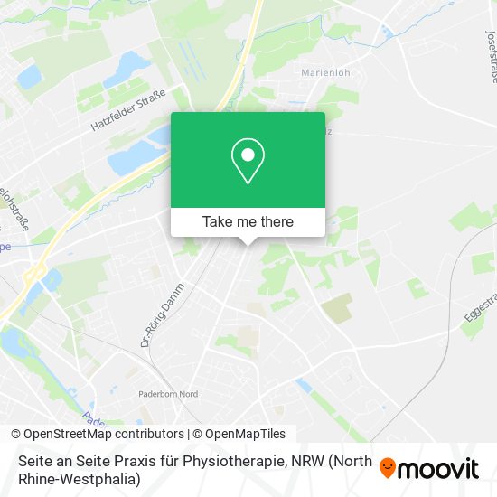 Seite an Seite Praxis für Physiotherapie map