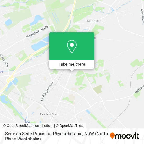 Карта Seite an Seite Praxis für Physiotherapie