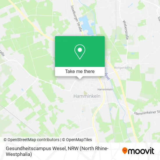 Карта Gesundheitscampus Wesel