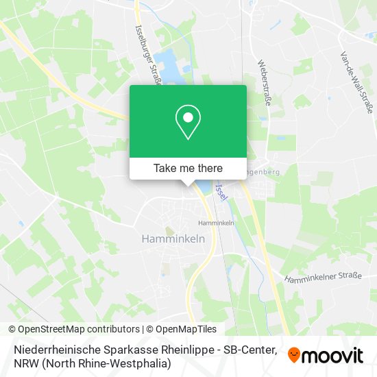 Карта Niederrheinische Sparkasse Rheinlippe - SB-Center