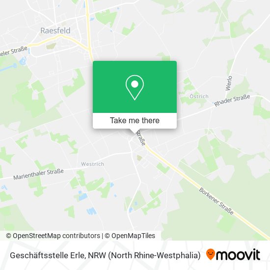 Geschäftsstelle Erle map