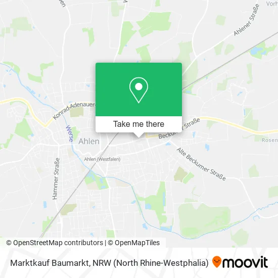 Карта Marktkauf Baumarkt