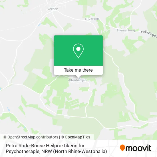Карта Petra Rode-Bosse Heilpraktikerin für Psychotherapie