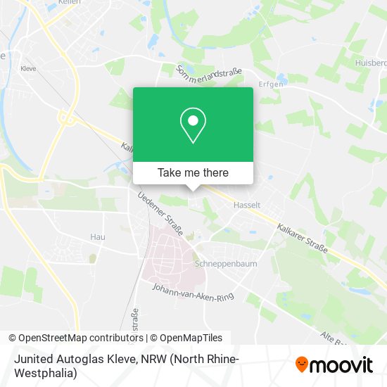 Junited Autoglas Kleve map