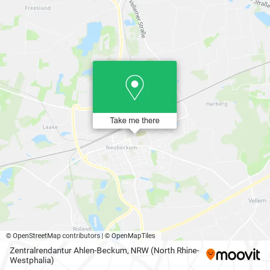 Карта Zentralrendantur Ahlen-Beckum