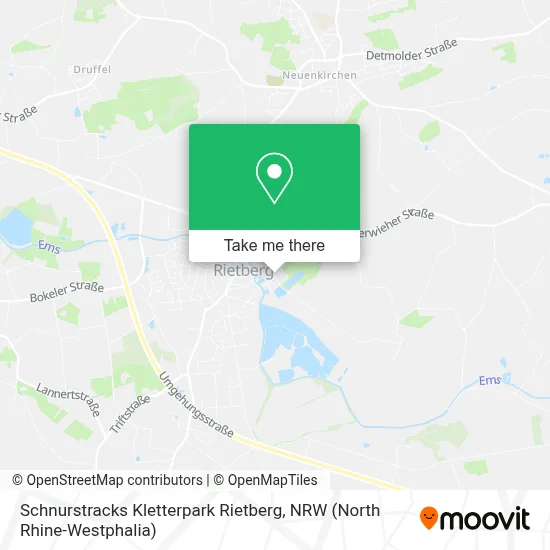 Schnurstracks Kletterpark Rietberg map