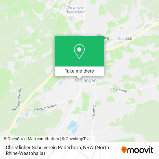 Christlicher Schulverein Paderborn map