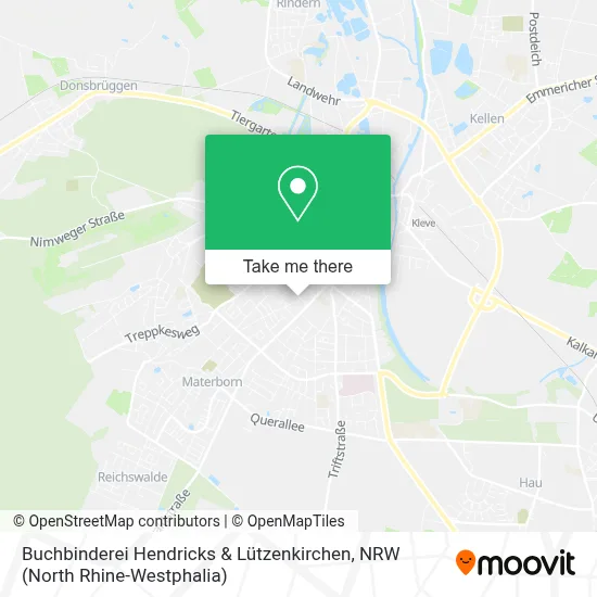 Buchbinderei Hendricks & Lützenkirchen map