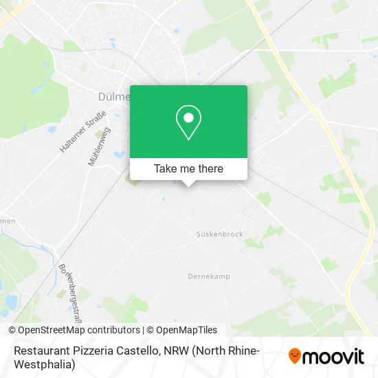 Restaurant Pizzeria Castello map