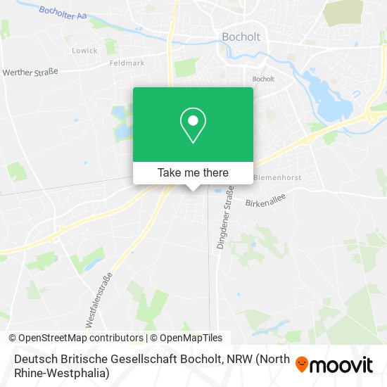 Deutsch Britische Gesellschaft Bocholt map