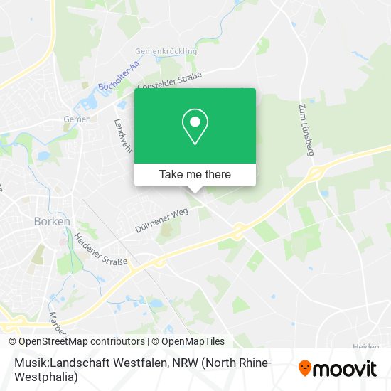Musik:Landschaft Westfalen map