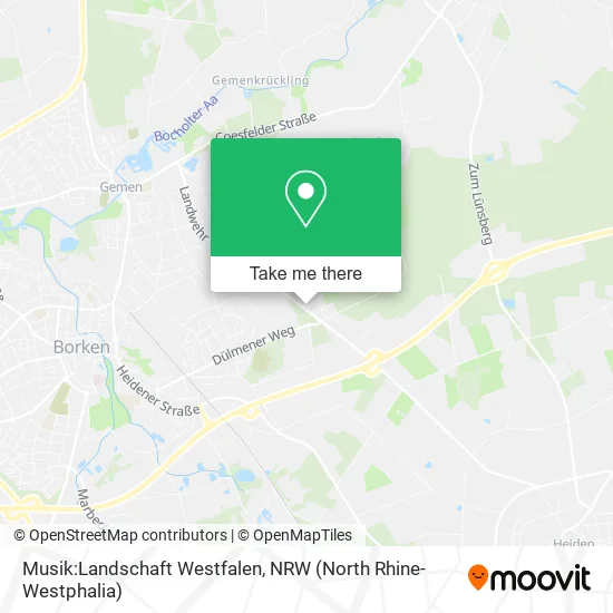 Карта Musik:Landschaft Westfalen
