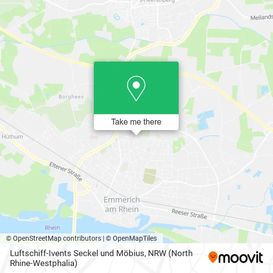 Карта Luftschiff-Ivents Seckel und Möbius