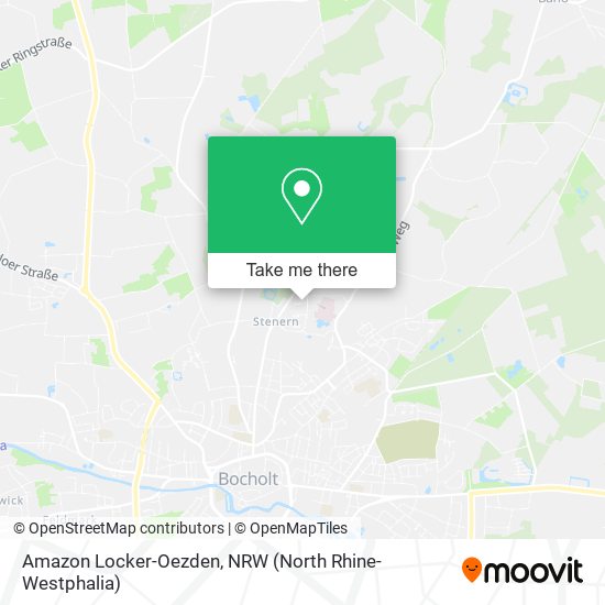 Amazon Locker-Oezden map