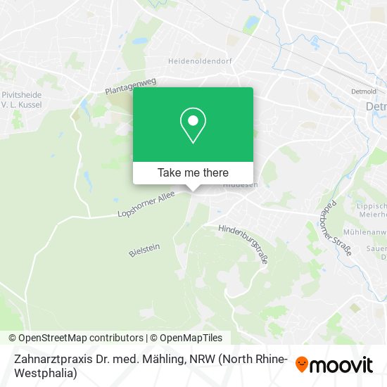 Zahnarztpraxis Dr. med. Mähling map