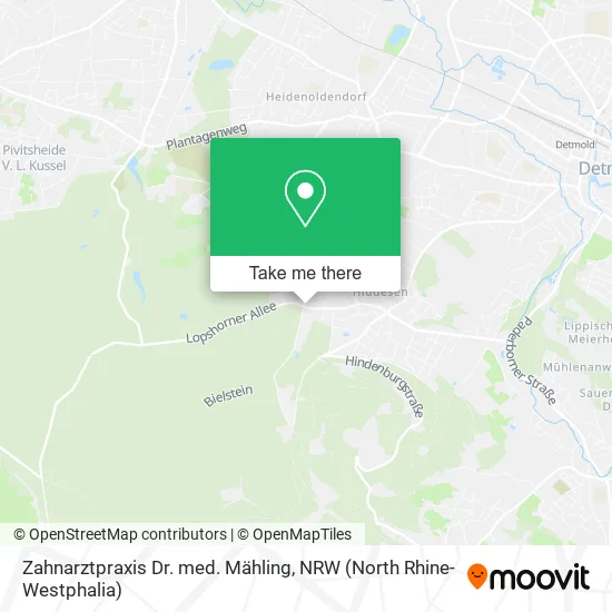 Карта Zahnarztpraxis Dr. med. Mähling