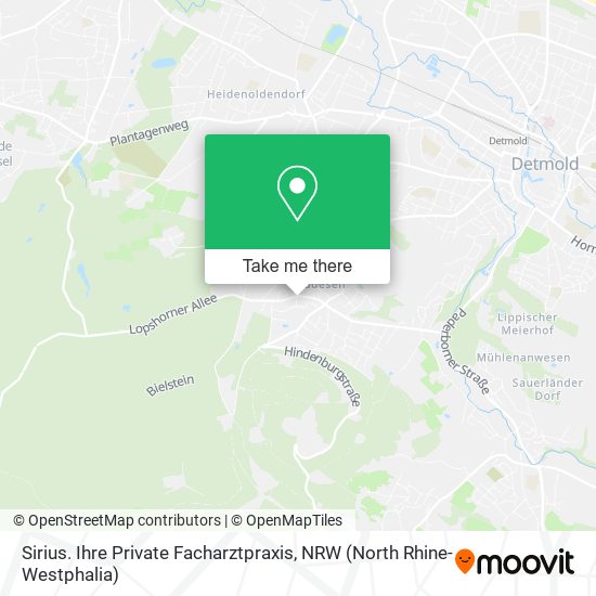 Sirius. Ihre Private Facharztpraxis map