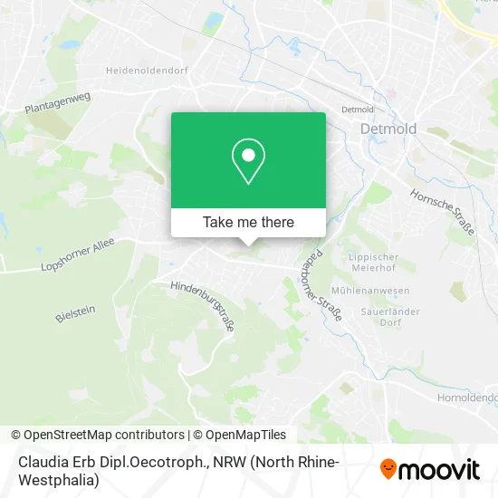 Карта Claudia Erb Dipl.Oecotroph.