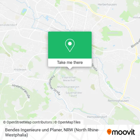 Карта Bendes Ingenieure und Planer
