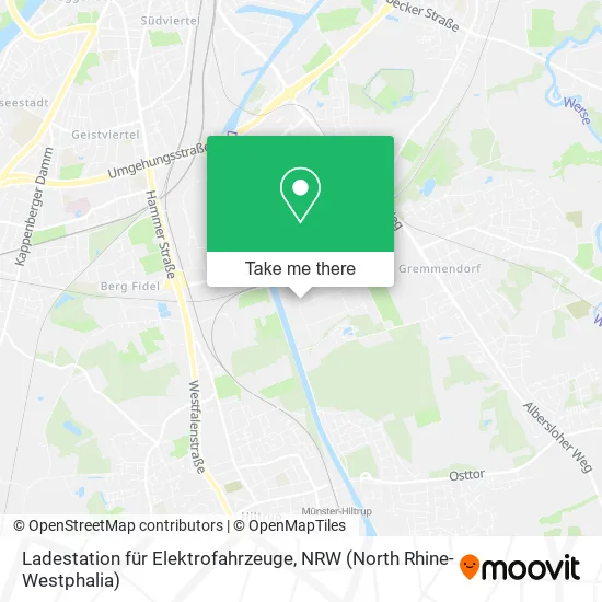 Карта Ladestation für Elektrofahrzeuge