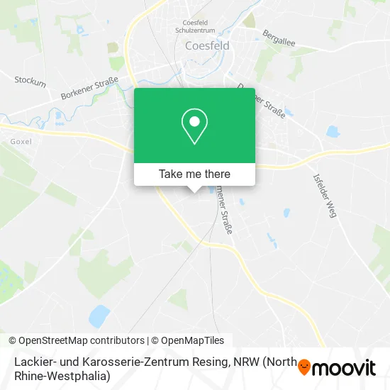 Карта Lackier- und Karosserie-Zentrum Resing