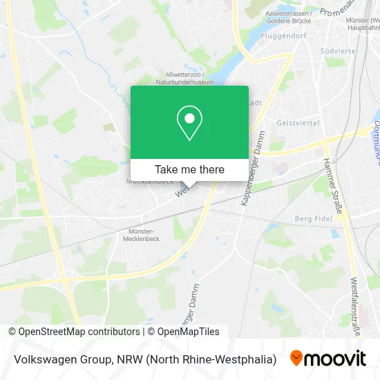 Volkswagen Group map