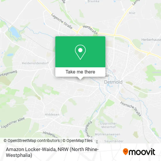 Карта Amazon Locker-Waida