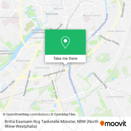 Карта Britta Essmann Rcg Tankstelle Münster