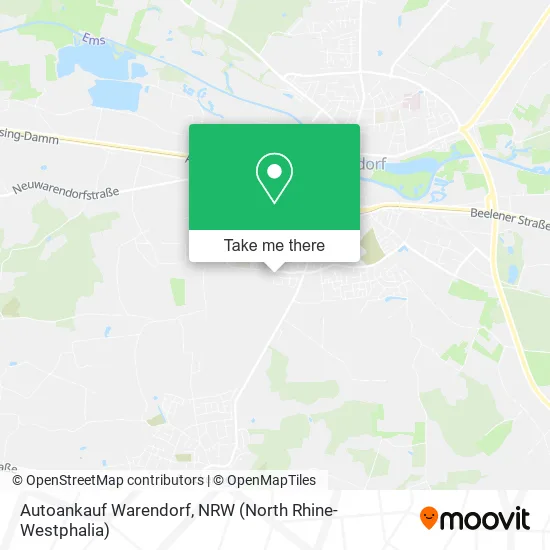 Карта Autoankauf Warendorf