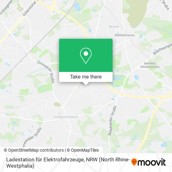 Карта Ladestation für Elektrofahrzeuge