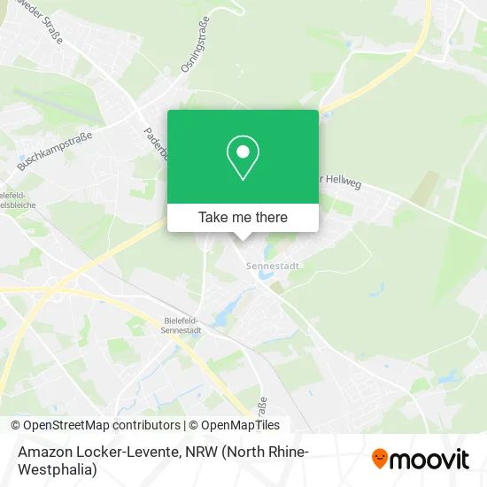 Amazon Locker-Levente map