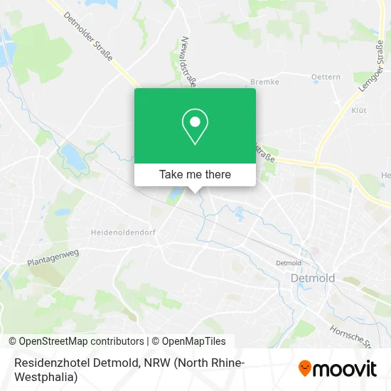 Residenzhotel Detmold map