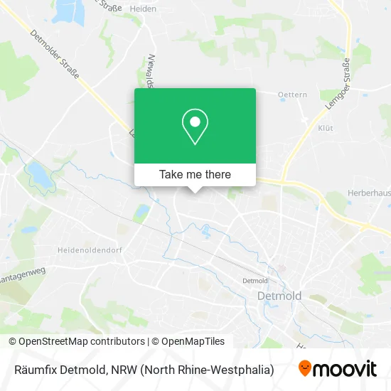 Карта Räumfix Detmold