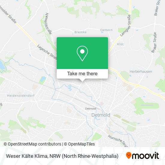 Карта Weser Kälte Klima