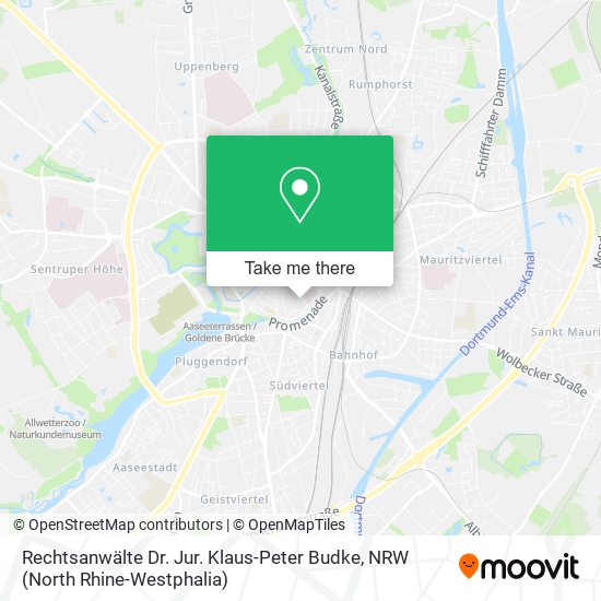 Rechtsanwälte Dr. Jur. Klaus-Peter Budke map