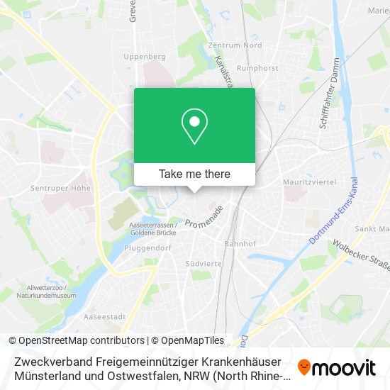 Zweckverband Freigemeinnütziger Krankenhäuser Münsterland und Ostwestfalen map