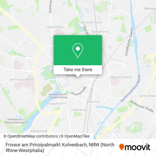 Карта Friseur am Prinzipalmarkt Kolvenbach