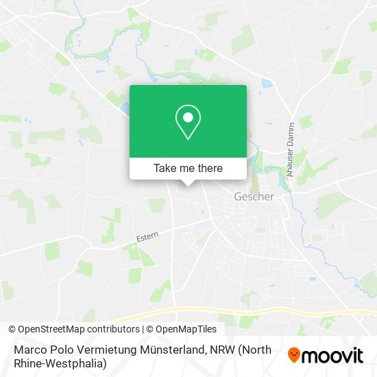 Marco Polo Vermietung Münsterland map