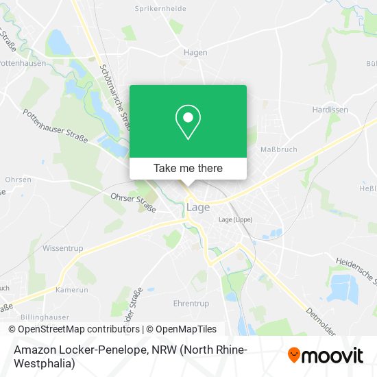 Карта Amazon Locker-Penelope