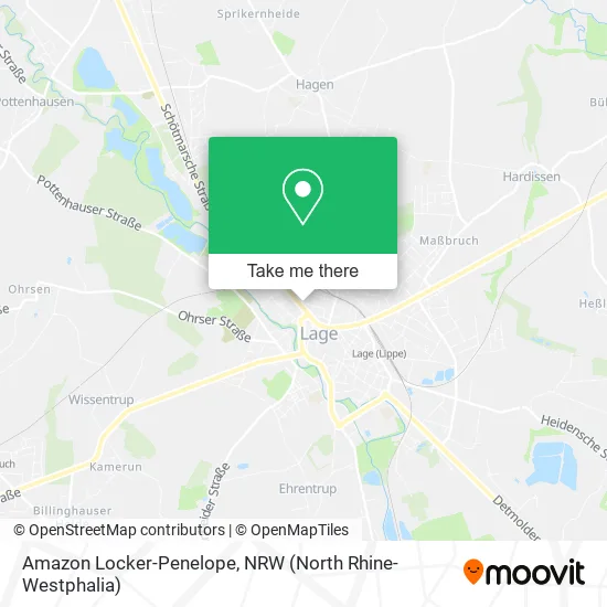 Карта Amazon Locker-Penelope