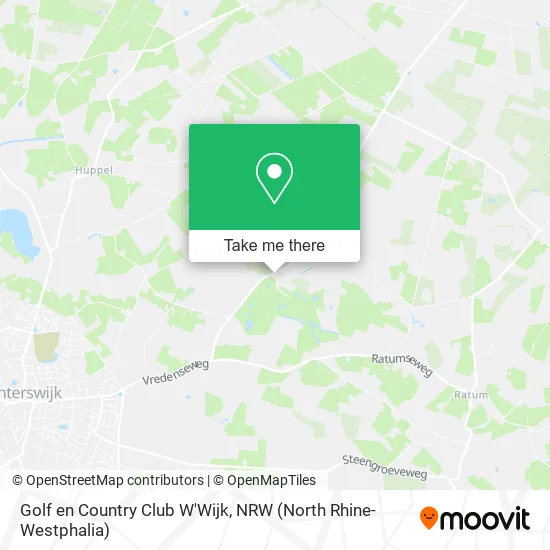 Карта Golf en Country Club W'Wijk