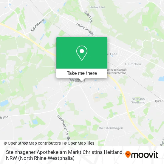 Карта Steinhagener Apotheke am Markt Christina Heitland
