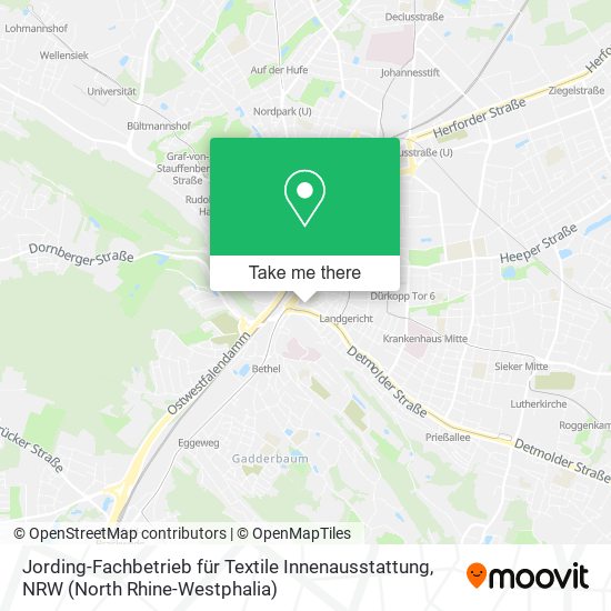 Jording-Fachbetrieb für Textile Innenausstattung map